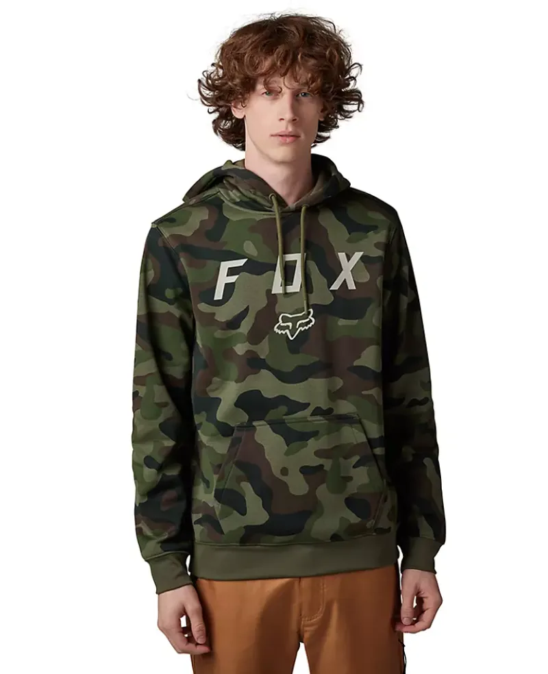 Fox Racing Vzns Camo Pullover Hoodie in Green Camo
